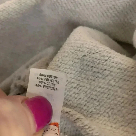 Aerie Women’s Oversized‎ Animal Print Cheetah Gray Sweatshirt Tunic Top Small - Picture 7 of 7